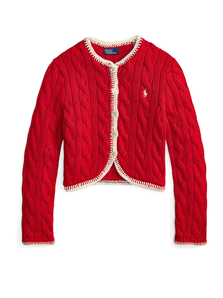 POLO RALPH LAUREN Strickjacke rot M damen